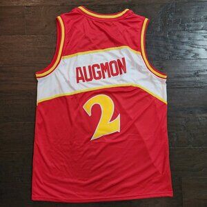 Stacey Augmon Red Atlanta Hawks Hardwood Classics Jersey Size L